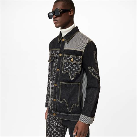 black Lv denim jacket